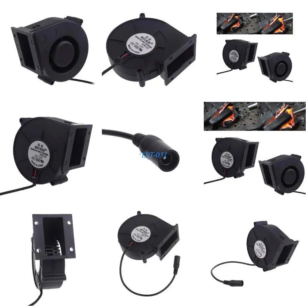 

E15a Balling Barking Barge Fan Fean DC12V 5,5x2,1 мм 5300R/мин. Вентилятор воздуходувки 97x97x33mm для электронных продуктов,