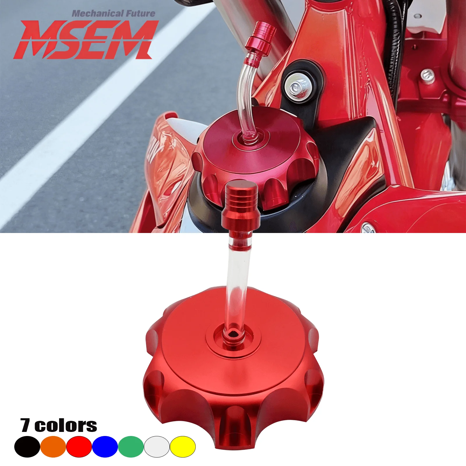 

Universal 50mm CNC Racing Gas Fuel Tank Cap Vent Cap Motorcycle Accessories For Dirt Bike ATV Honda Yamaha Kawasaki KTM Suzuki