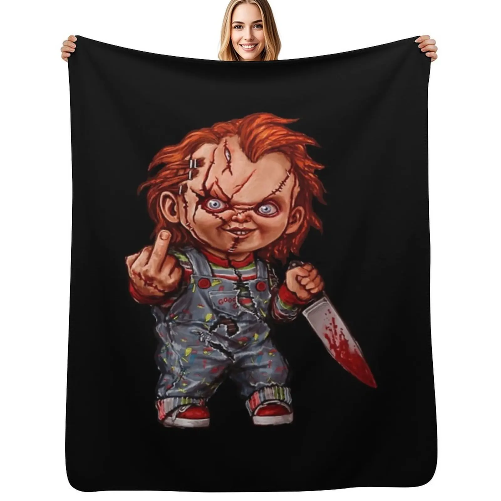 

Плед The Killer Doll, роскошное мягкое одеяло, праздничный подарок для семьи