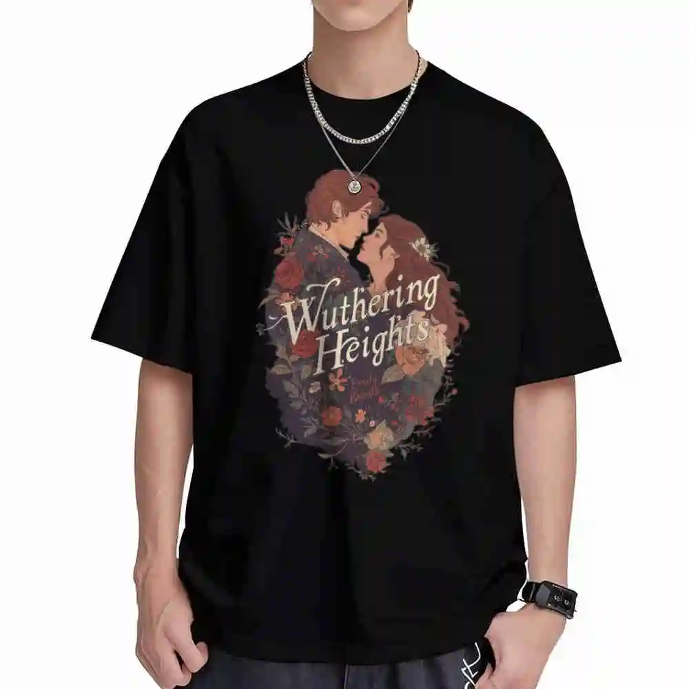 Wuthering Heights 2026 Emily Bronte Romance Short Sleeve Tee 100% Cotton T-Shirt