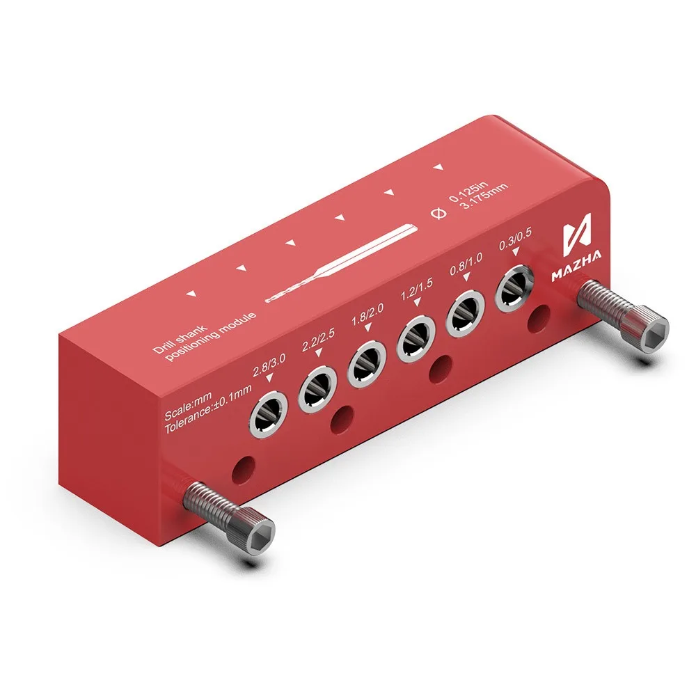 

DIY Craft Round Rod Center Locator Adjustable Aluminum Alloy Round Bar Drilling Auxiliary Tool Portable for Gundam Model