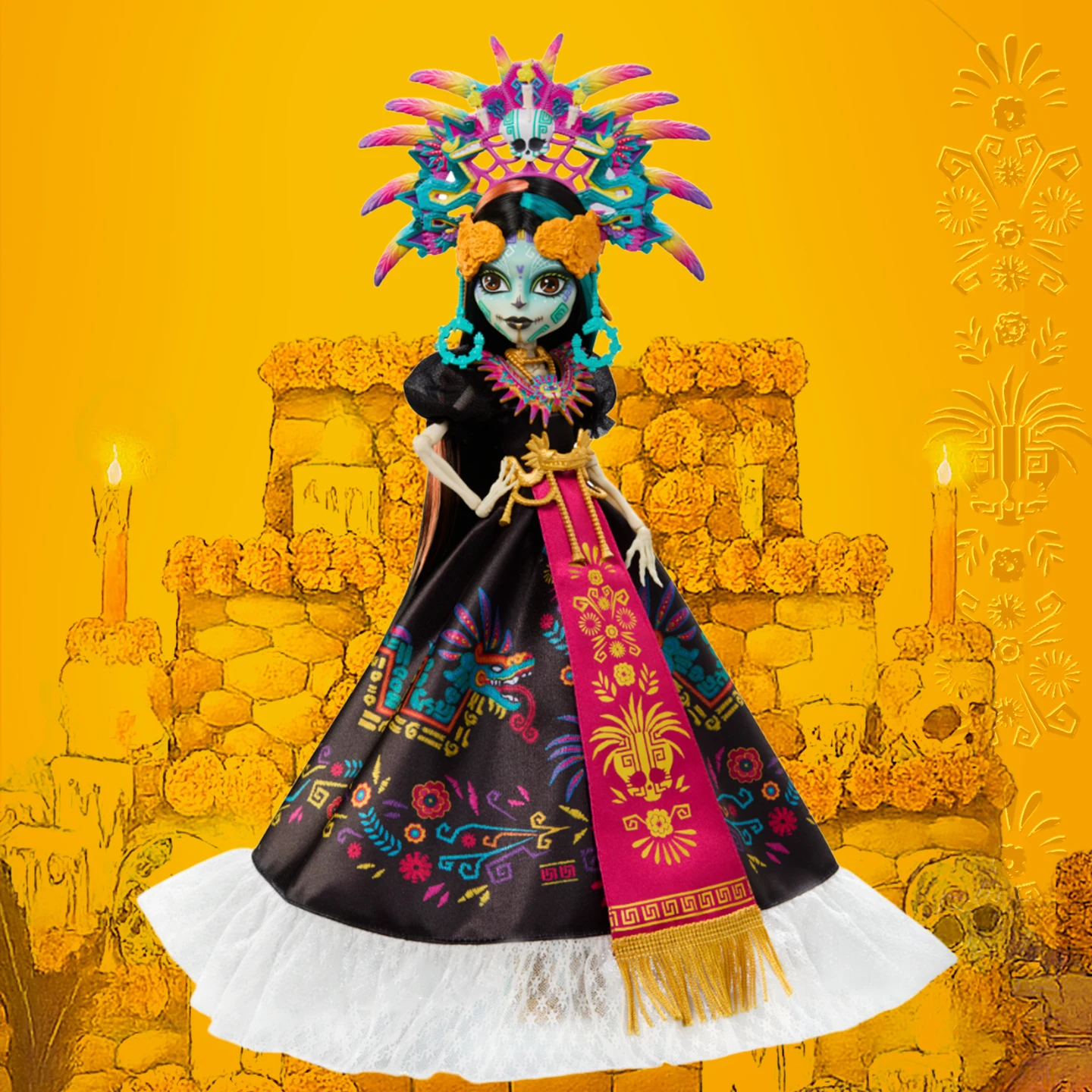 

Оригинальные аниме-фигурки Барби, куклы Monster High для девочек, серия кукол «День мертвых», оригинальные коллекционные фигурки, подарки