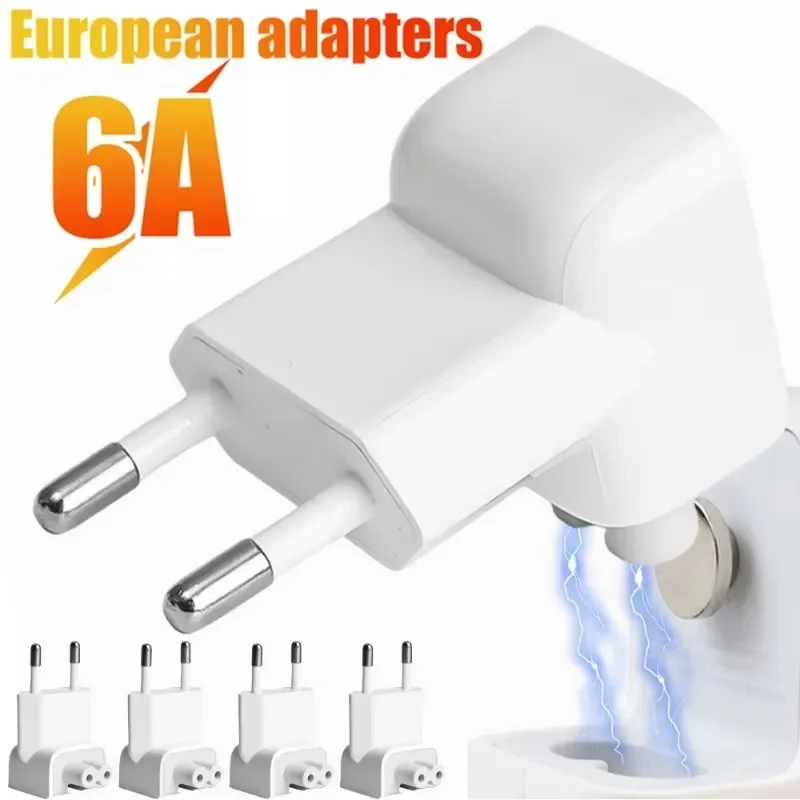 5-1PCS Protable EU Plug Adapter 6A Fast Charging Laptop Converters for Apple MacBook IPad Pro for Magsafe Wall Charger Adapters