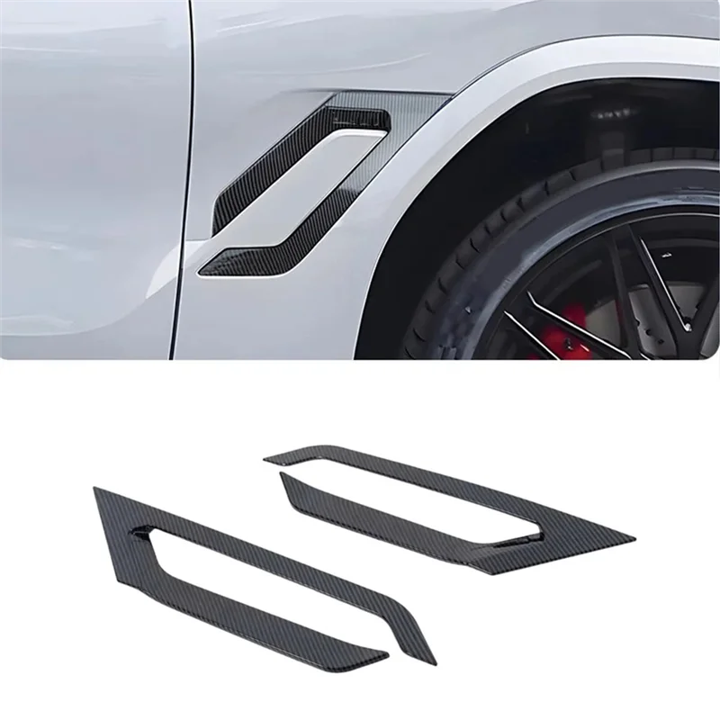 

Car Side Fender Sticker Shark Gill Air Flow Wing Vent Trim For BMW X6 G06 2020-2024 Accessories
