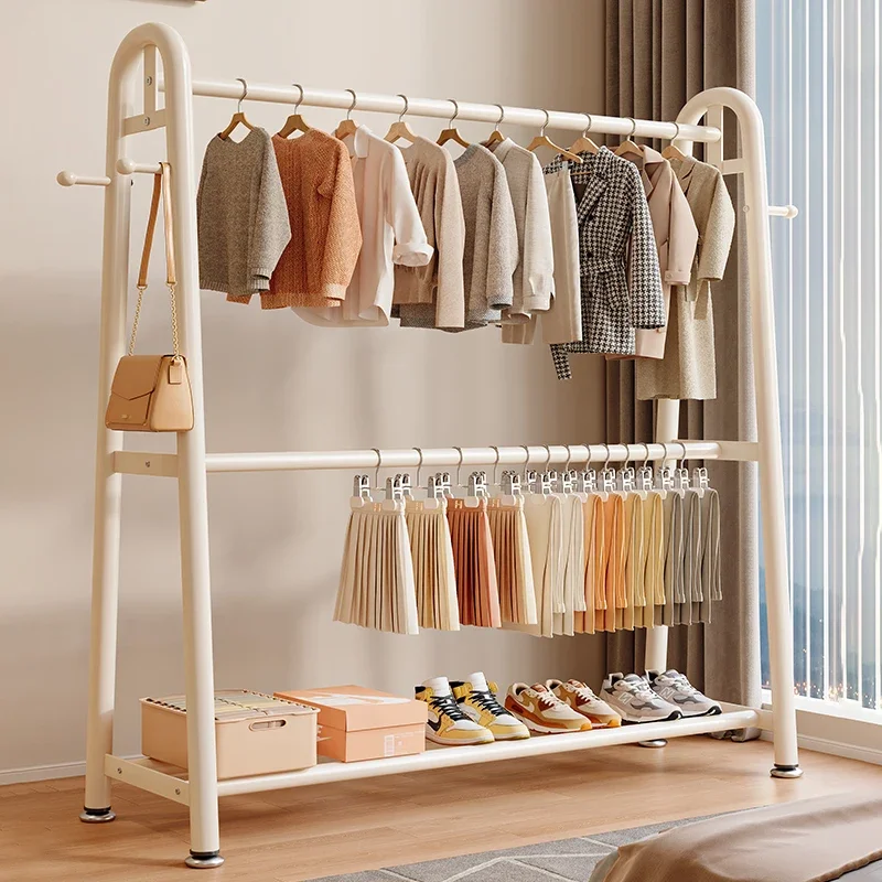 Hanger floor-to-ceiling bedroom hanger household indoor mobile drying rack multi-functional storage simple coat rack