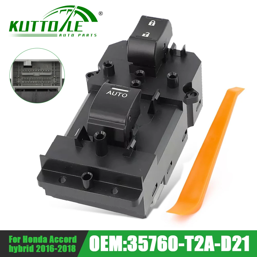 

35760-T2A-D21 Front Right Side Power Window Lifter Switch Button Controller 35760-T2A-U21 For Honda Accord 2014-2015 CR1 2L MK9