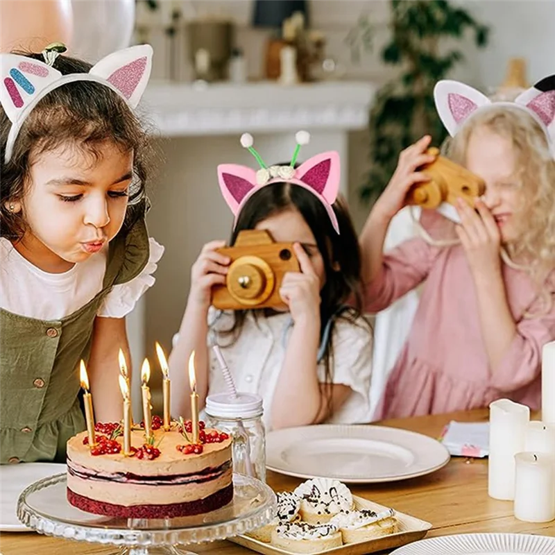 

4Pcs Animal Ears Kids Headbands Halloween Headbands Glitter Headbands Halloween Animal Headbands Hair Clips