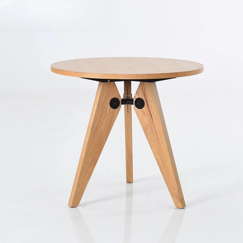 

simple leisure negotiation table American country home round restaurant simple coffee