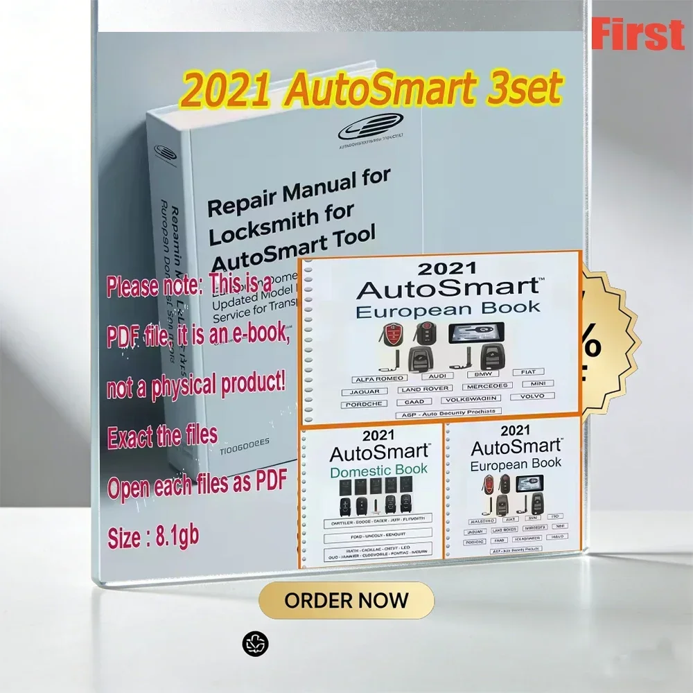 

AutoSmart 3 E-Book Set 2021 Asian European Domestic Automotive Locksmith Guide by Michael Hyde NEW