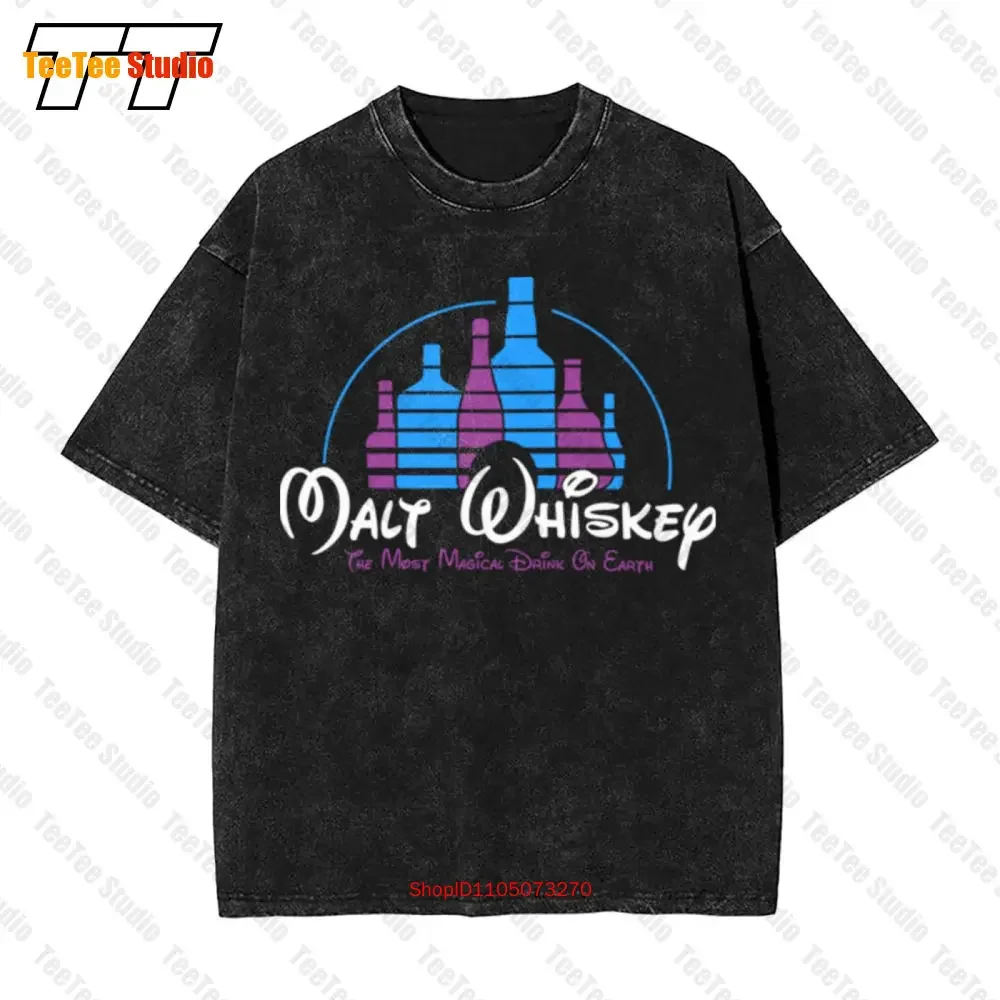 Malt Whisky Most Magical Drink Castle Vintage Oversized T-Shirt DP8E