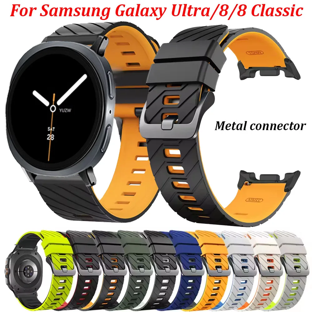 Silikonband für Samsung Galaxy Watch 8/8 Classic 40mm 44mm 46mm Sportarmband für Samsung Galaxy Watch 8-7 Ultra 47mm Correa