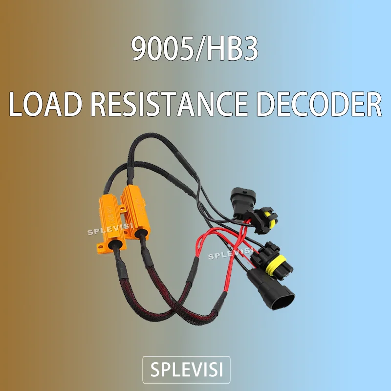 

2PCS 9005 9006 LED Headlight Fog Canbus Decoder Error Free Warning Canceller Load Resistor 50W 6ohm