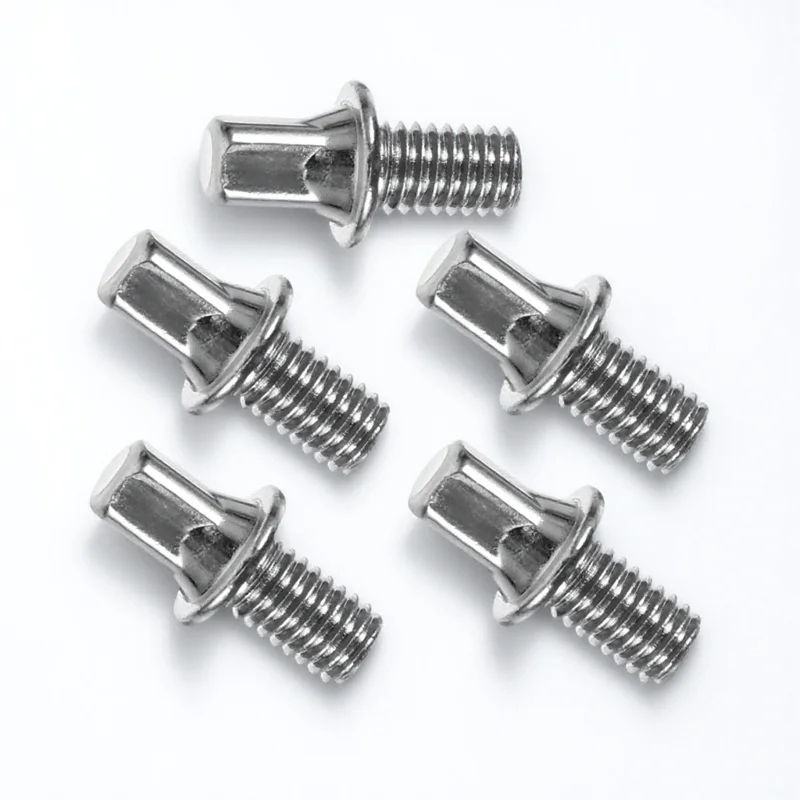

5Pcs Square Head Nut Drum Pedal Screw Zinc Alloy Durable Ergonomic Design Precise Adjustment Portable Sturdy Replacement