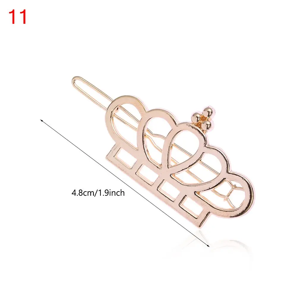 Accessories Ponytail Hairpins Bobby Pins Barrettes Metal Hairclips Star Heart Hair Pins Knot Hair Clip Geometric Hairpins