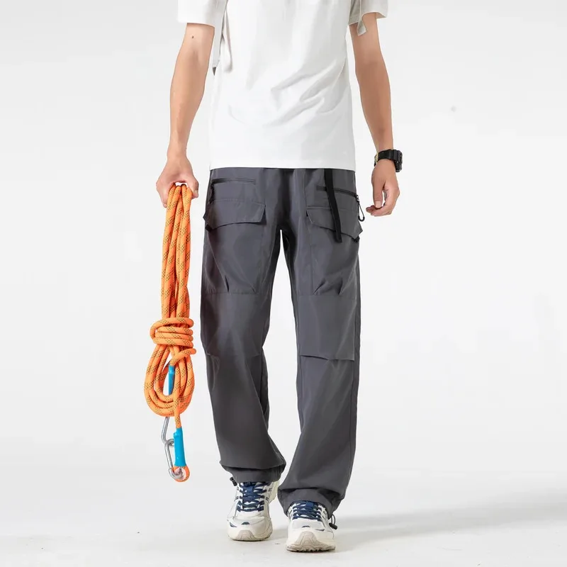 

Новая осенняя коллекция мужских свободных брюк прямого кроя 2025 года, тренд для занятий спортом на открытом воздухе.