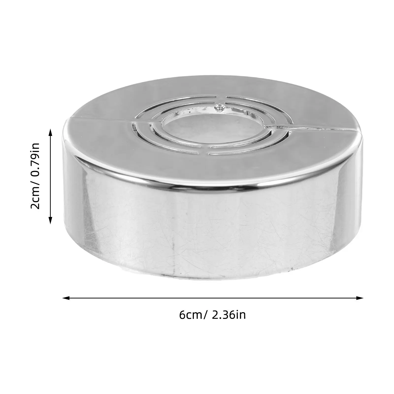 4Pcs ABS Decorative Faucet Hole Cover Flange Plate for Bathroom Kitchen Shower Sink 2cm Hole Diameter Practical Replacement