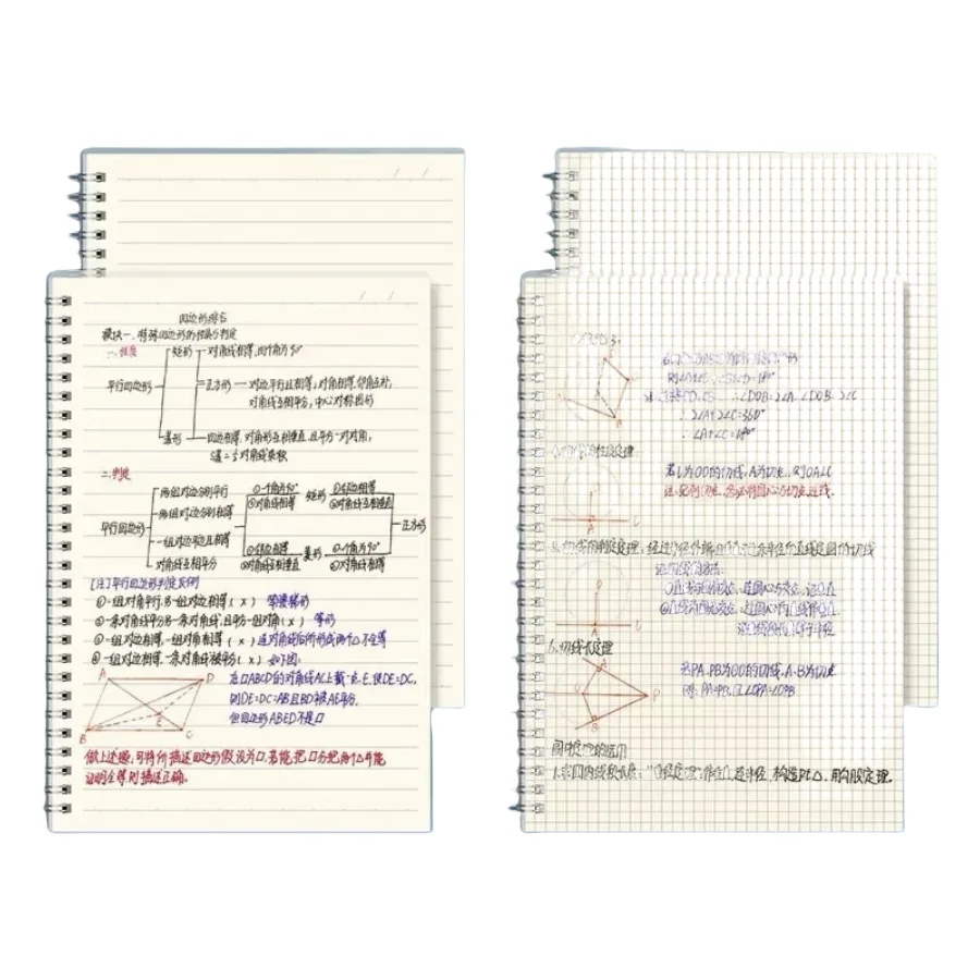 A4/A5/A6/B5 Notizbuch mit PP-Einband und Raster, inklusive Ordner und Notizbuch. Quadratischer Innenkern. Minimalistisches Design. Tragbar. Wasserdicht. – Detail 4