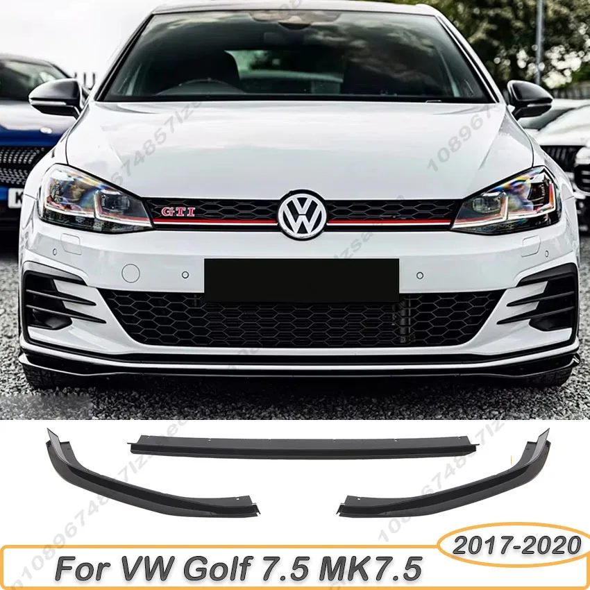 

Для Volkswagen Golf 7.5 MK 7.5 GTI 2017-2020 TCR: передний бампер, диффузор, сплиттер, накладка, задний спойлер на крышу, обвес, глянцевый черный цвет