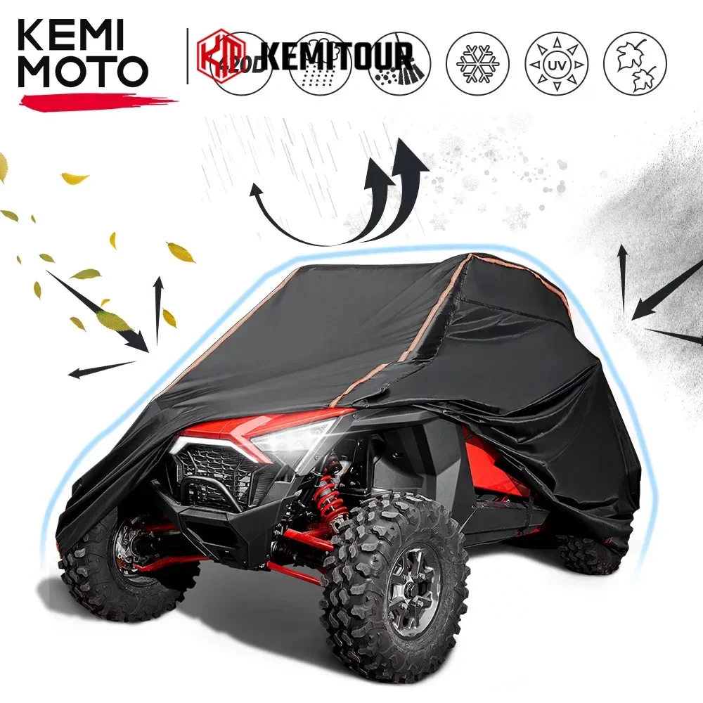 KEMIMOTO UTV Utility Vehicle Storage Cover for CFMOTO ZFORCE 500/800/950 Compatible with Polaris RZR XP XP4 1000 1000S 900