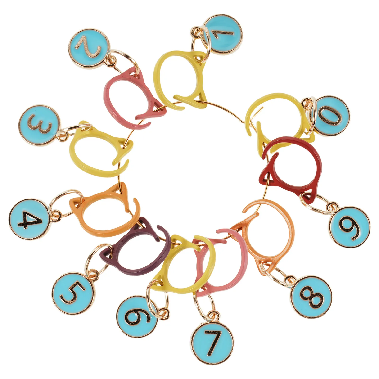 DIY Crochet Craft Bag Knitting Halloween Christmas Crochet Stitch Marker Cat Shaped Stitch Marker Crochet Stitch Counter Set