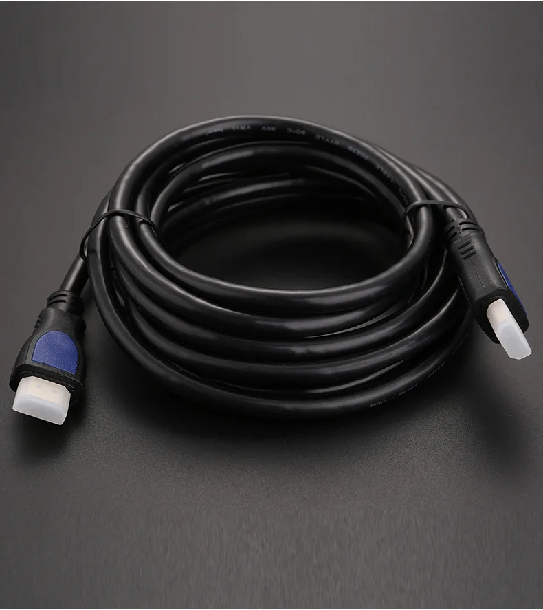 Kabel HDMI HD TV 4K versi 2.0, kabel data 3D, kabel koneksi TV komputer, kabel HDMI