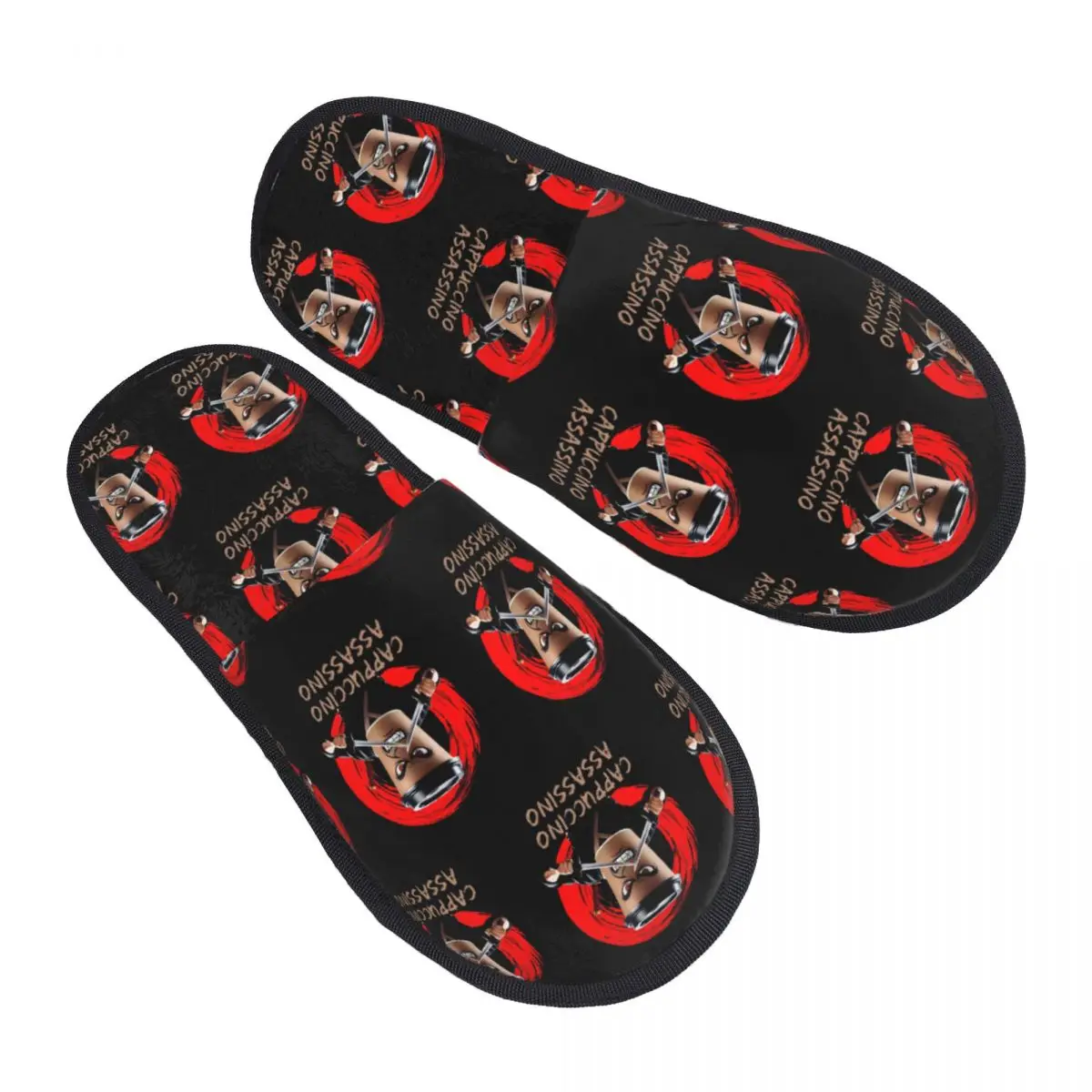 Custom Print Women Italian Brainrot House Slippers Cozy Warm Animals Cartoon Memory Foam Fluffy Slipper Indoor Outdoor Shoes