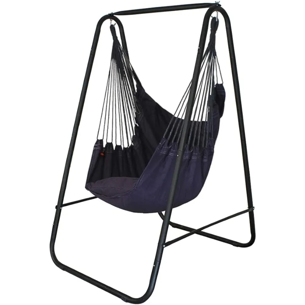 

With Hanging Swing Chair Included Outdoor Furniture Weather Resistant and Saving Space Stand Max 450 Lbs Outdoor Garden Swings