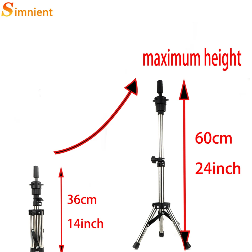 2022Blad Đầu Manocanh Với Bộ Tóc Giả Đứng AdjustableTripod Hỗ Trợ Tóc Giả Tóc Kẹp Tóc Giả Làm Bộ Dụng Cụ Phụ Kiện