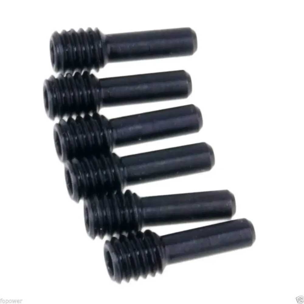 RC AXA0286 Black Metal Screw Shaft M4x2.5mmx12mm 6P for Axial 1:10 Yeti/RR10