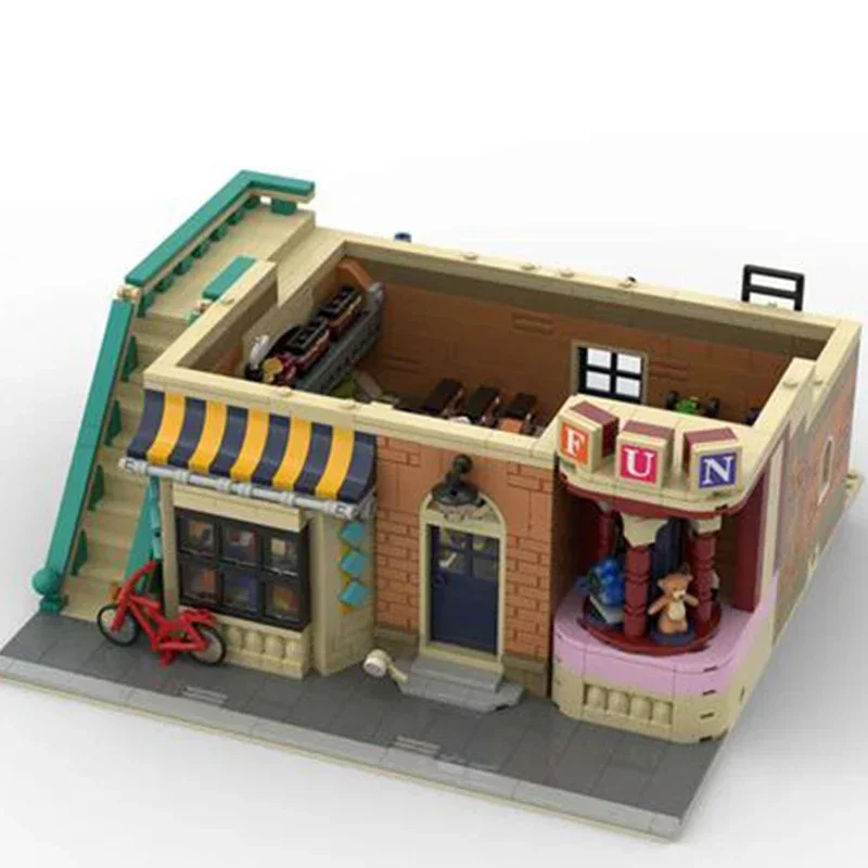 Moc Bausteine Modulare Street View Spielzeug Shop Technische Ziegel DIY Montage Bau Spielzeug Für Kinder Urlaub Geschenke