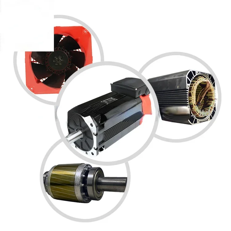 5.5KW 35N.m spindle servo motor set for CNC machine