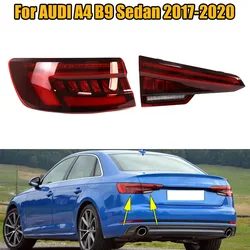 Outer/ Inner LED Rear Taillight Reversing Lamp Assembly Housing Brake Light For AUDI A4 B9 Sedan 2017 2018 2019 2020