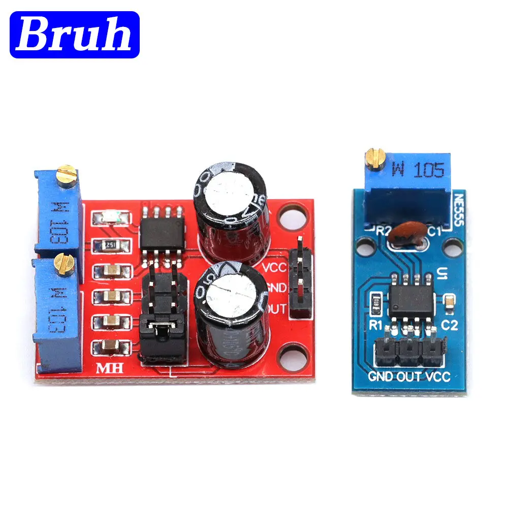 NE555 Pulse Frequency Duty Cycle Adjustable Module Square Wave 5V-12V Signal Generator For Arduino Smart Car pulse frequency