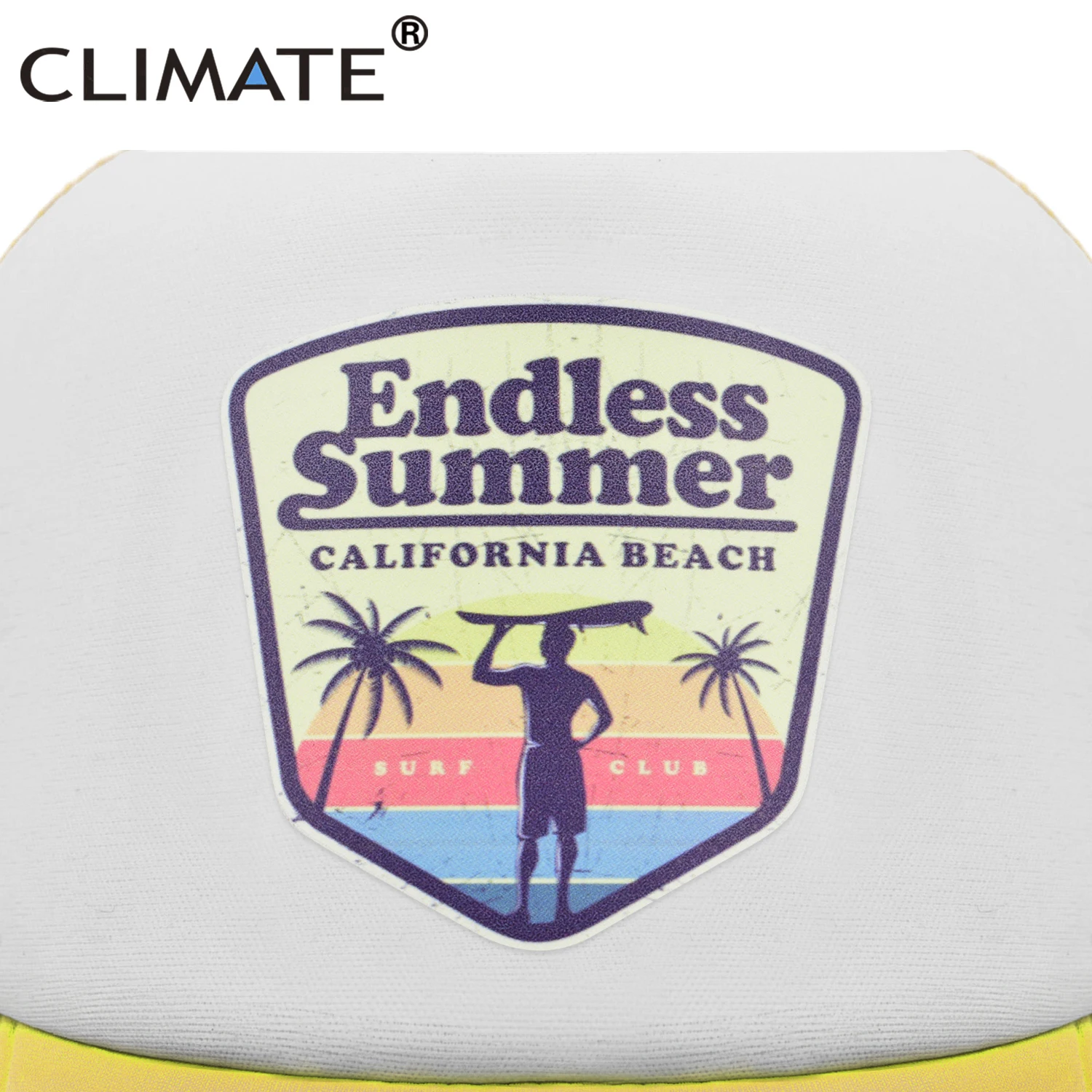 CLIMATE Cool Summer Surfing Trucker Cap Hat Beach Seaside Surfer Caps Sandbeach Holiday Mesh Cap HipHop Hat for Men Women Youth