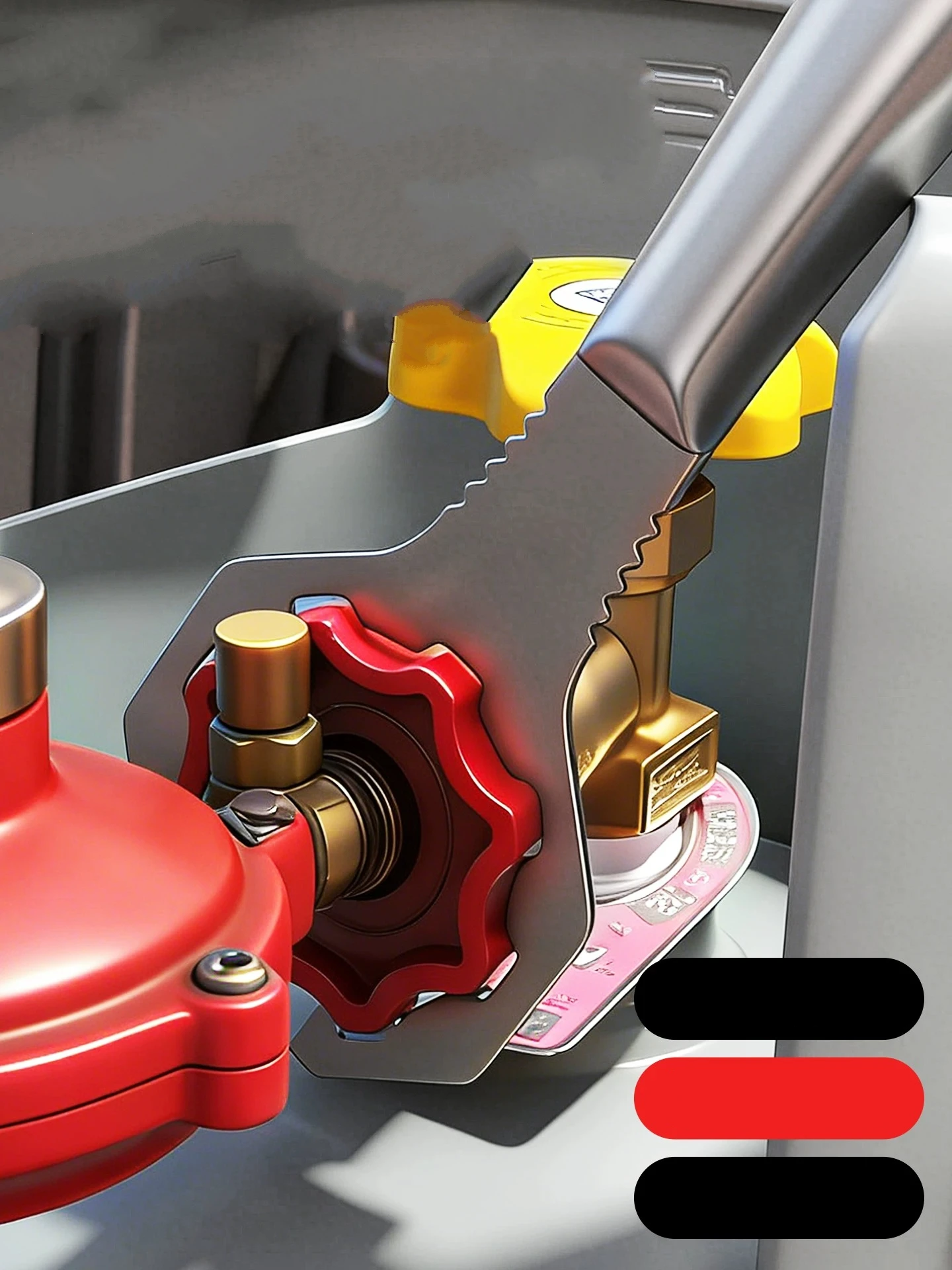 Gas Can Cylinder Wrench Nonslip Professional Portable Ergonomic Handle Opener Anti Skid Pressure Reducing Valve Spanner