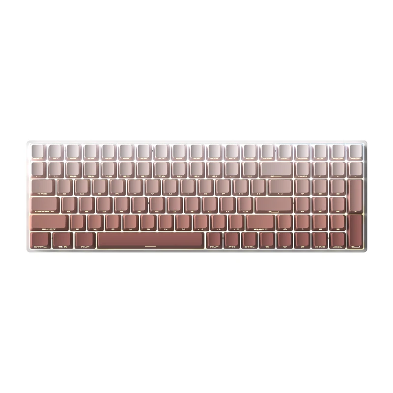 

Zoher ZH100 Blush Side Print, Mechanical Keyboard, 2.4G Tri-mode Connectivity, Custom Gaming Keyboard