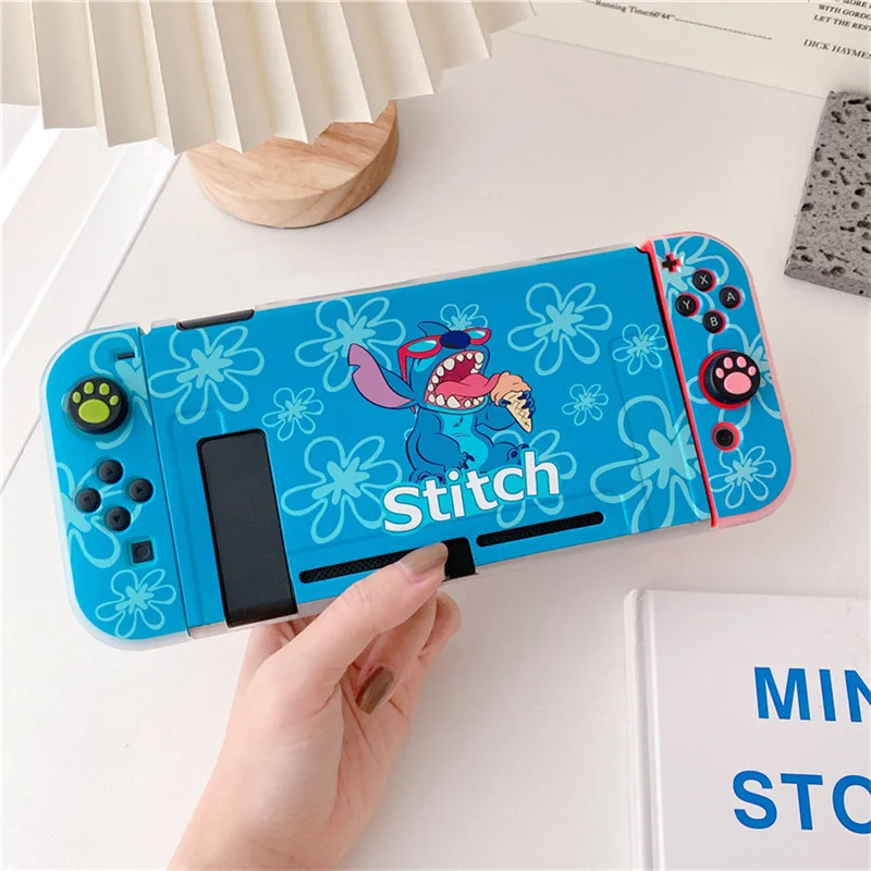 Disney Stitch per custodia per interruttore scatola protettiva divisa per accessori Nintendo Switch NS Console TPU Fundas