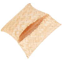 Tea Storage Box Bamboo Woven Pouch with Lid Rattan Organizer Snack Candy Small Size Portable Home Party Gift Packaging Box