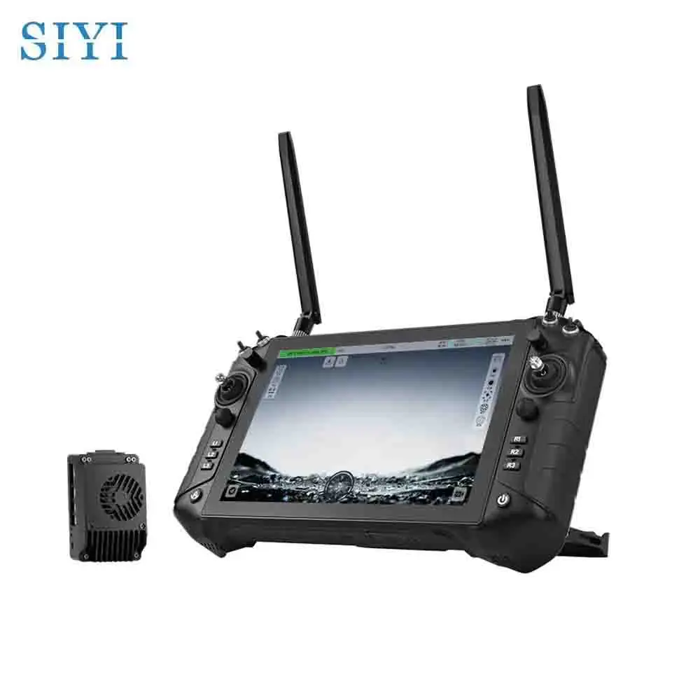 

SIYI Triple Frequency 2.4 & 5 & X GHz Handheld Ground Station 45KM Smart Controller W/10inch 4K Image Transmission UniRC 10 Pro