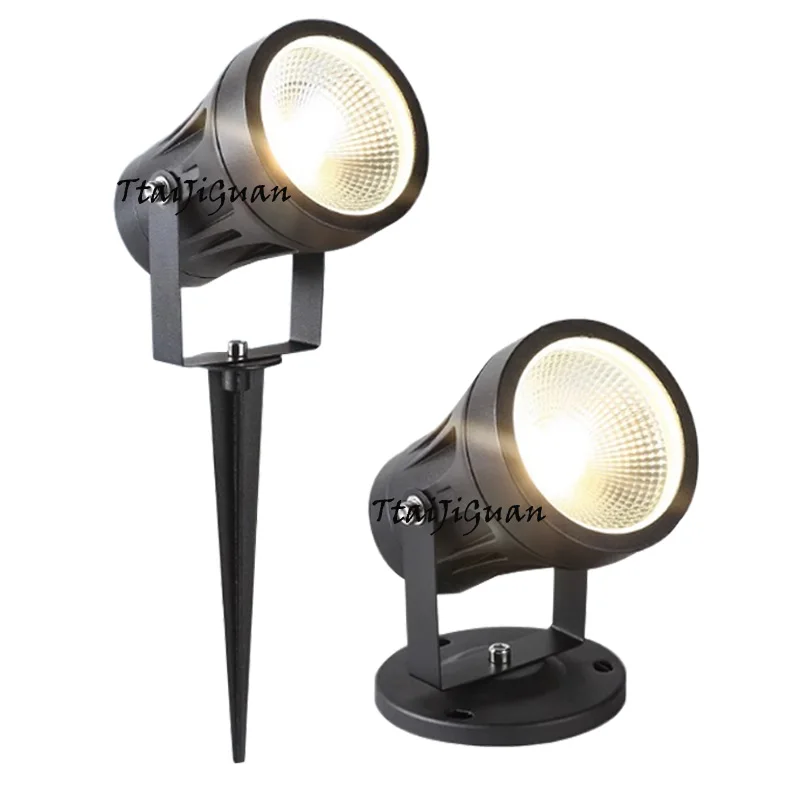 Dimmable LED COB Garden Lighting 5W 10W 15W Outdoor Lawn Lamp Waterproof IP65 Lighting Garden Path Spotlights AC110V 220V DC12V