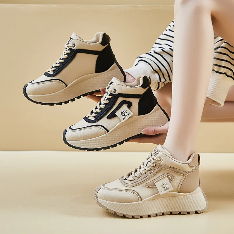 2024 new Casual Vulcanized Sneakers Fashion White Shoe for Woman Summer Breathable shoes Women Platform designer shoes