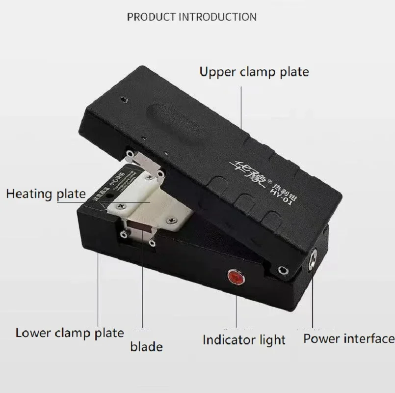 

HY-01 Automatic Thermal Fiber Stripper Pliers Optical Wire Stripping Slitter FTTH Hot Ribbon Fusion Splicer Cable Cutter Tool