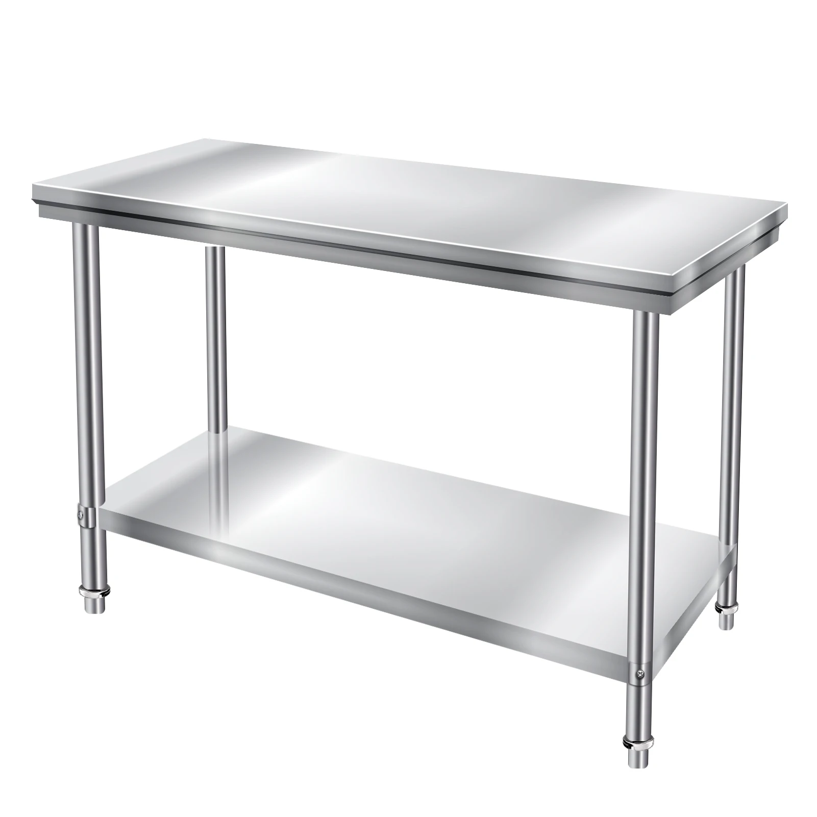 Stainless Prep Table Stainless Steel Work Table with Undershelf Kitchen Furniture, 24X20X31 Inch Metal Table for Restaurant