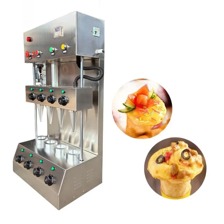 Street Food Machine Pizza Cone Maker Automatic/cone Pizza Machine/snack Machine Conical Pizza Cone Making Machine