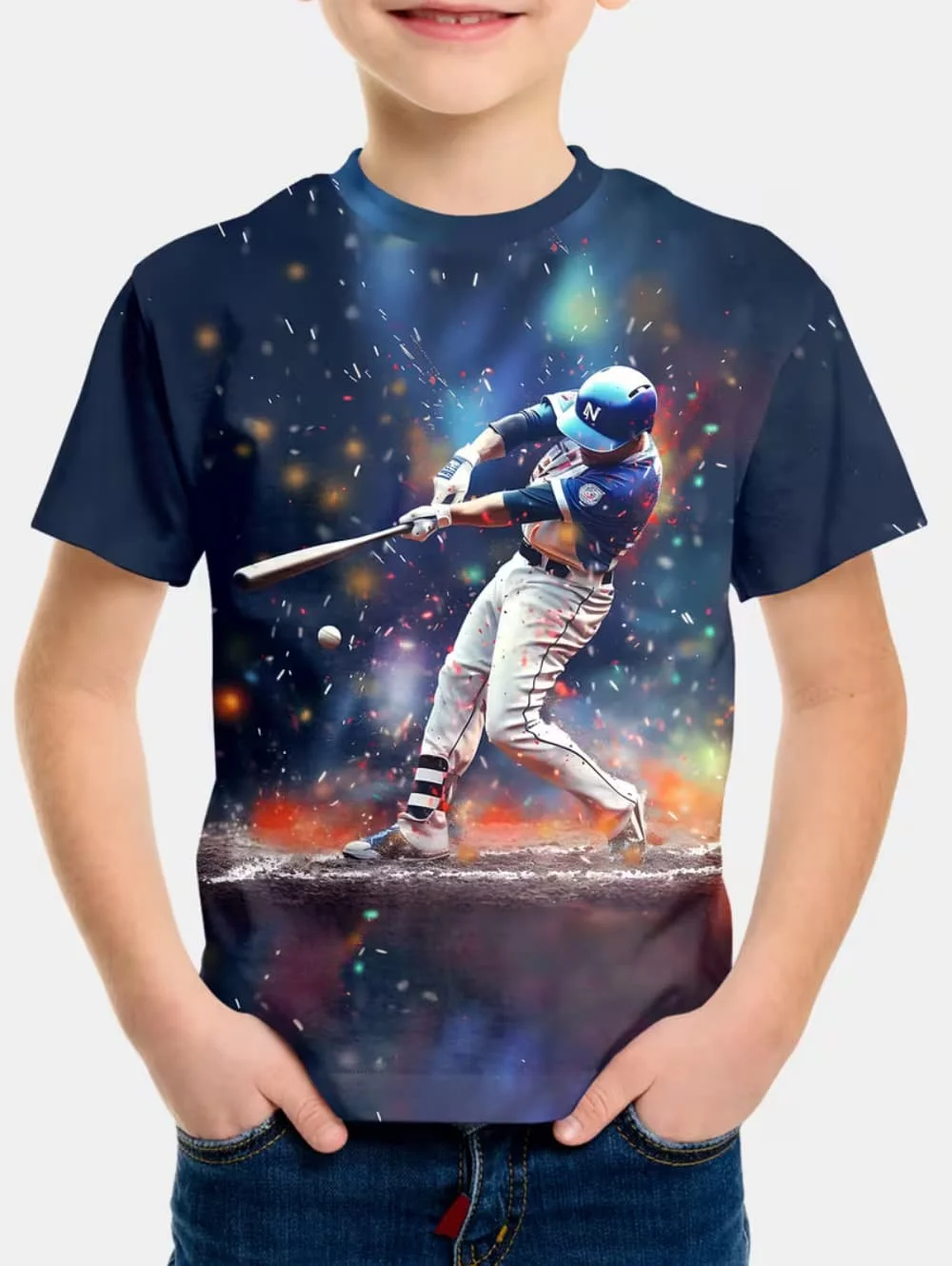 T-Shirt for Children Fashion 3D Print Summer Short Sleeve T-Shirt Personalized Hip-Hop Comfortable Round Neck T-Shirt Sports Top
