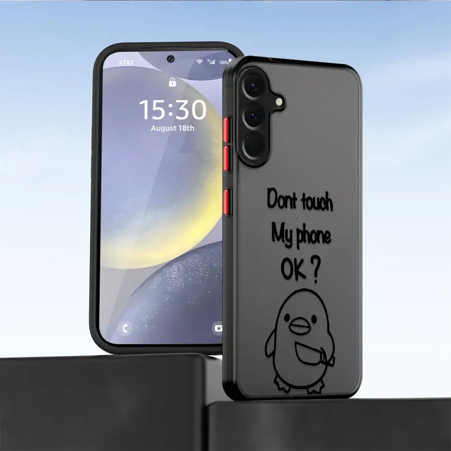 Funda trasera de teléfono con arte interesante de dibujos animados para Samsung Galaxy A14 A50 A15 A16 A12 A17 Note 20 Ultra 10+ 9 8 A30 A70 A06 A13