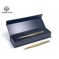 KWONG YUEN Watch Repair Non-Magnetic Phosphorus Bronze Tweezers Non-Slip Fastening Sharp-Nosed Clamp Better than Brass Tweezers