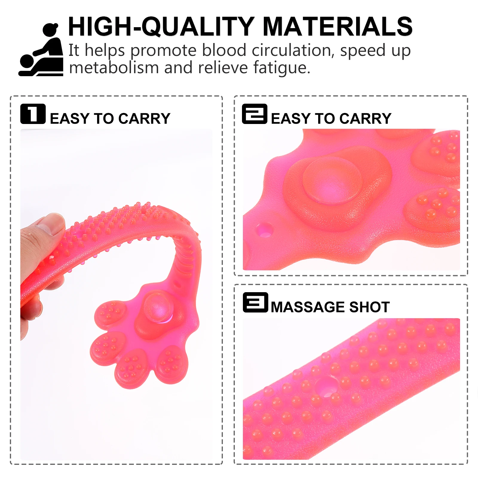 

1pc Handheld Premium Manual Massage Bat Muscle Relief Tool Comfortable Body Massager For Fatigue Relief Travel Beat Massager