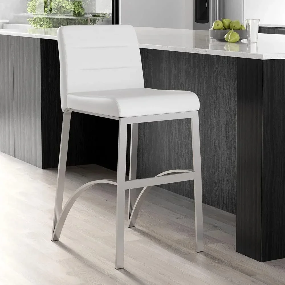 

Lynx Counter Height Contemporary Bar Stool with Metal Base