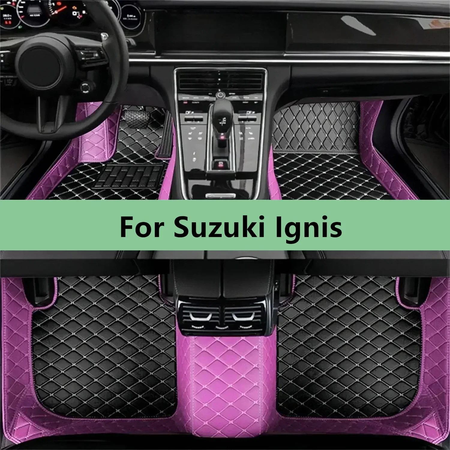 Custom Car Floor Mats For Suzuki Ignis 2015 2016 2017 2018 2019 2020 2021 2022 2023 Floor Mats for Car Men Women Car Accessories